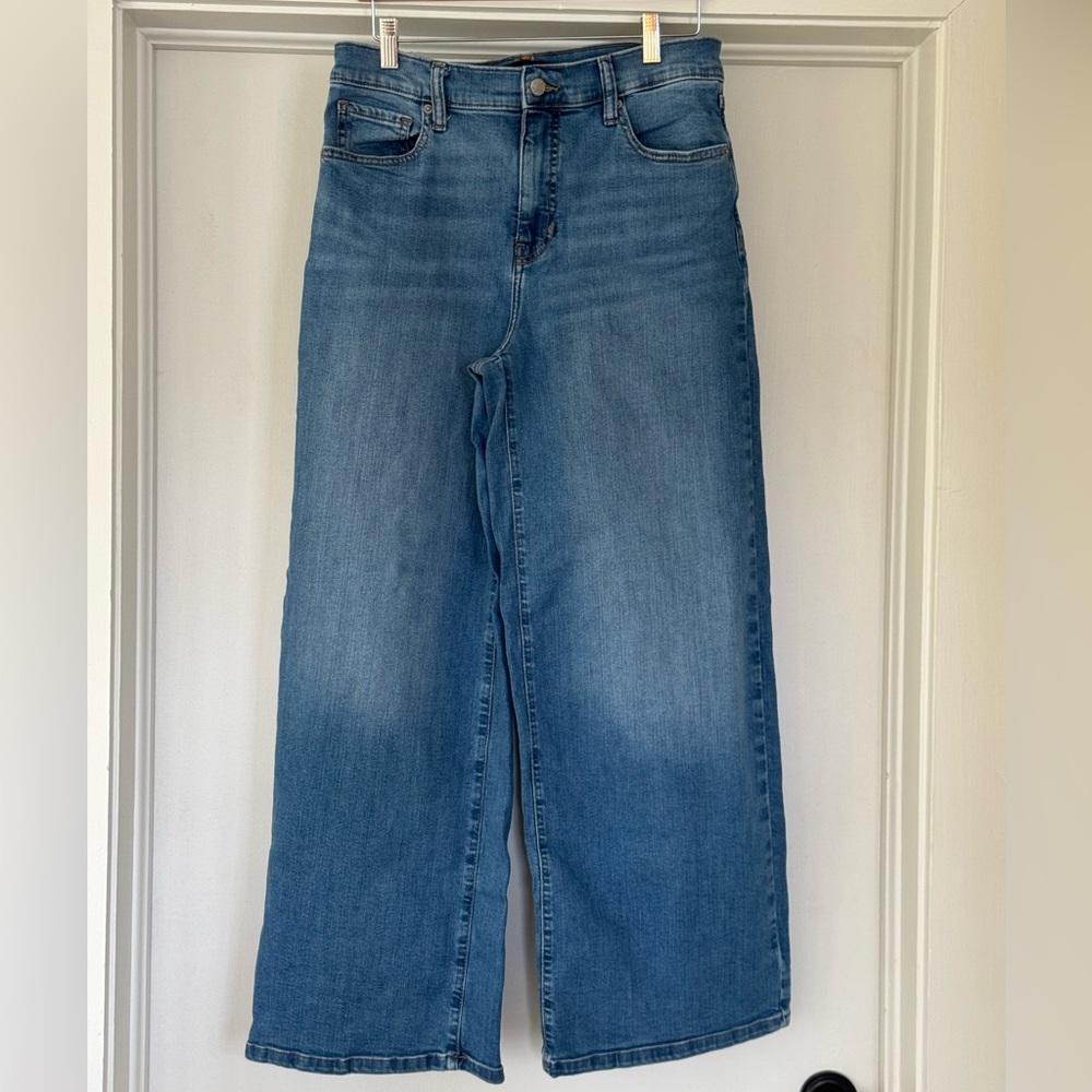 Banana Republic Factory Wide Leg-High Rise jeans